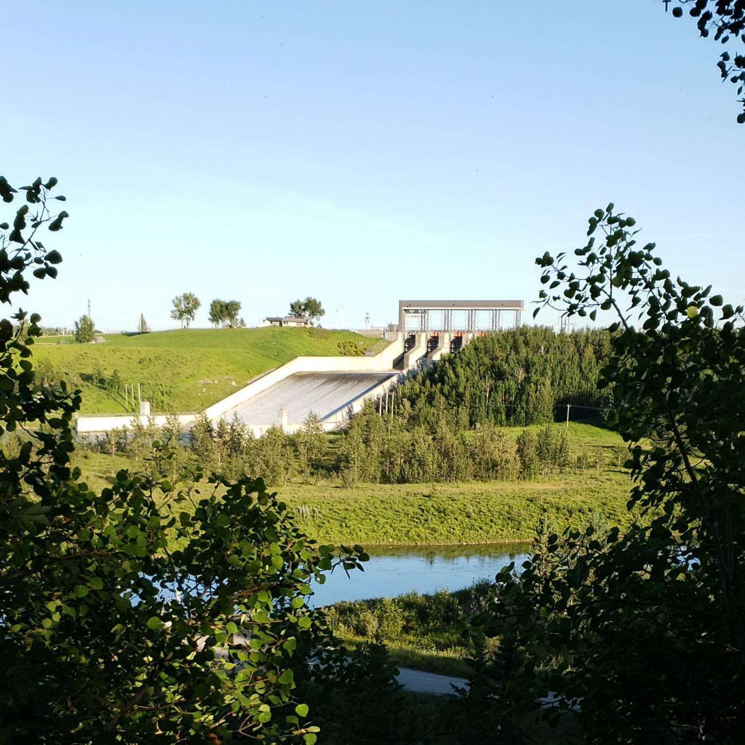 A photo of the Dickson Dam in Red Deer County, Alberta