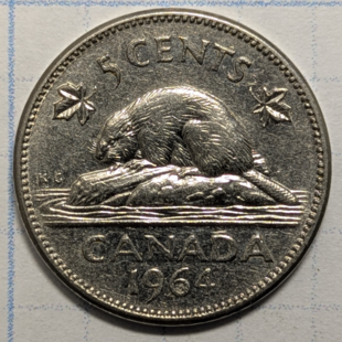 1964 nickel - 