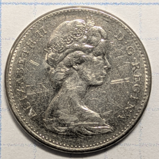 1974 nickel - 