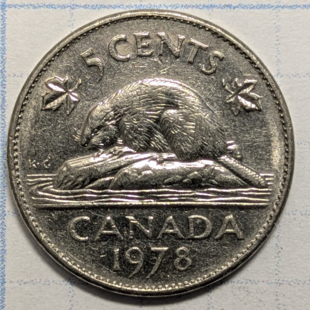 1978 nickel - 