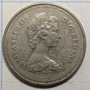1983 nickel - 