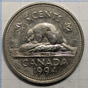 1994 nickel - 
