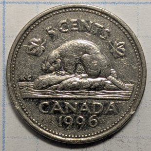 1996 nickel - 