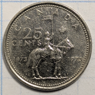 1973 quarter - Rcmp 100Th Anniversary