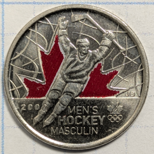 2009 quarter - Olympic Men'S Ice Hockey Coloured