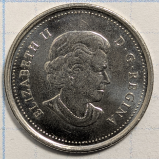 2011 quarter - Peregine Falcon Coloured