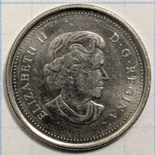 2011 quarter - Wood Bison Coloured