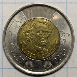2015 toonie - John A Macdonald